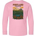 thumbnail image 3 of Inktastic Portland Oregon Scenic Bridge and Mountain Artwork Long Sleeve Youth T-Shirt, 3 of 5