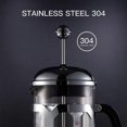 thumbnail image 4 of French Press Coffee Maker(12 oz),Press System,Heat Resistant Thickened Borosilicate Glass,Durable Easy Clean, 4 of 5