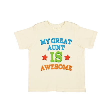

Inktastic My Great Aunt is Awesome Gift Toddler Boy or Toddler Girl T-Shirt