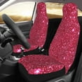 thumbnail image 2 of Yiaed Red Glitter Print Car Seat Covers,Universal Auto Seats Protector Fits for Car,SUV Sedan,Truck,Automotive Seat Covers & Accessories(Two packs), 2 of 7