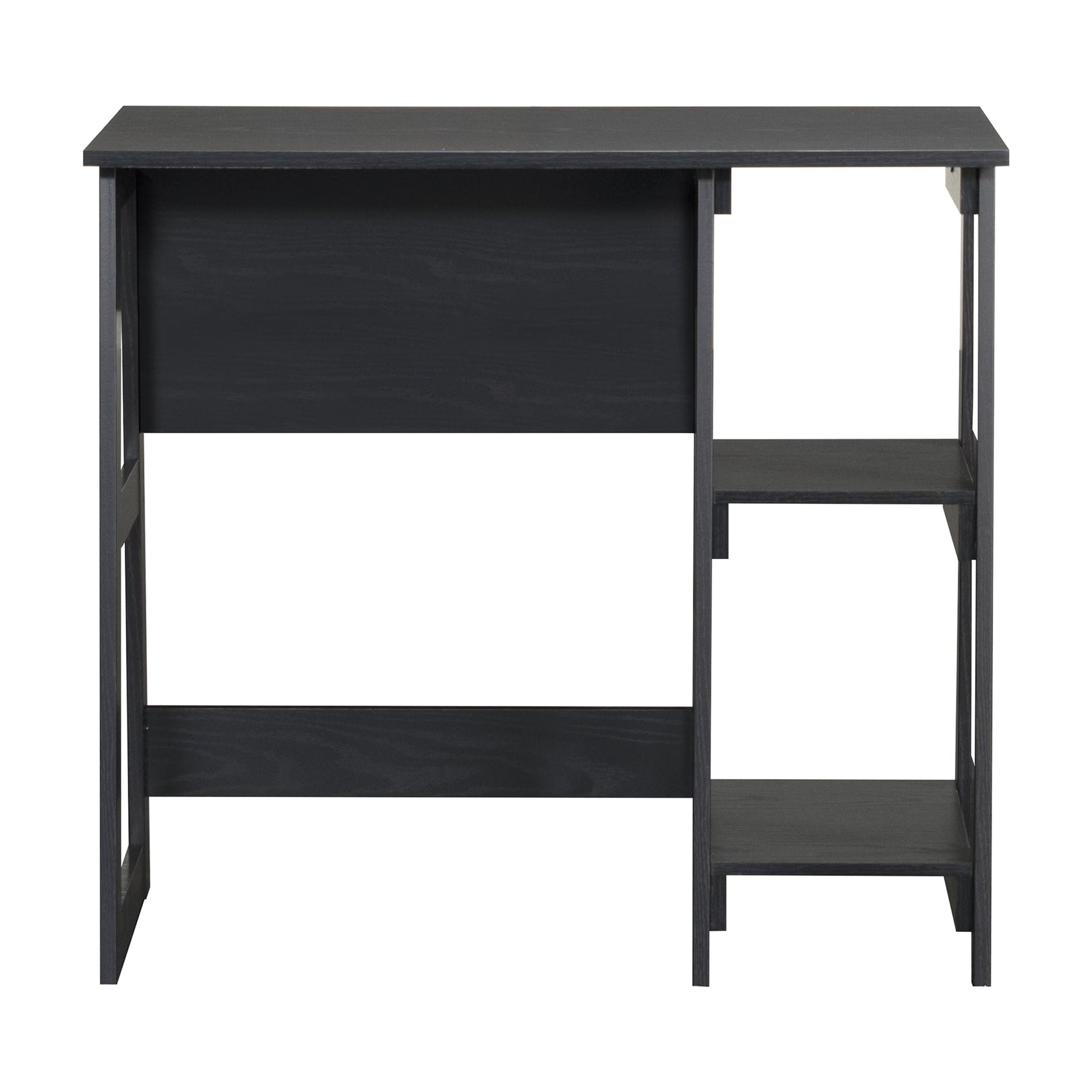 Mainstays Quick Assembly Desk, Black Finish - Walmart.com