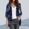 thumbnail image 2 of Women's Boho Printed Chiffon Cardigan Lightweight Cover Up For Beach Vacation Casual Daily Wear Spring Summer Fall Fashion, 2 of 2