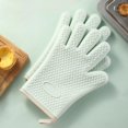 thumbnail image 1 of Guantes de silicona con aislamiento térmico para horno microondas de cocina, antiescaldaduras, de algodón grueso, resistentes a altas temperaturas, impermeables, para hornear en el hogar, 1 of 2