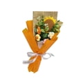 thumbnail image 4 of Lipstore Completed Crochet Flowers Bouquet Birthday Gift Artificial Flowers Orange, 4 of 8