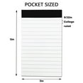 thumbnail image 2 of 8 PCS Note Pads Refills 3 x 5 inches Memo Small Notebook Writing Pads with 30 Sheets Each Pad College Ruled Lined Paper NotePads White, 2 of 7