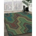 thumbnail image 3 of Ahgly Company Machine Washable Indoor Rectangle Transitional Chocolate Brown Area Rugs, 3' x 5', 3 of 7