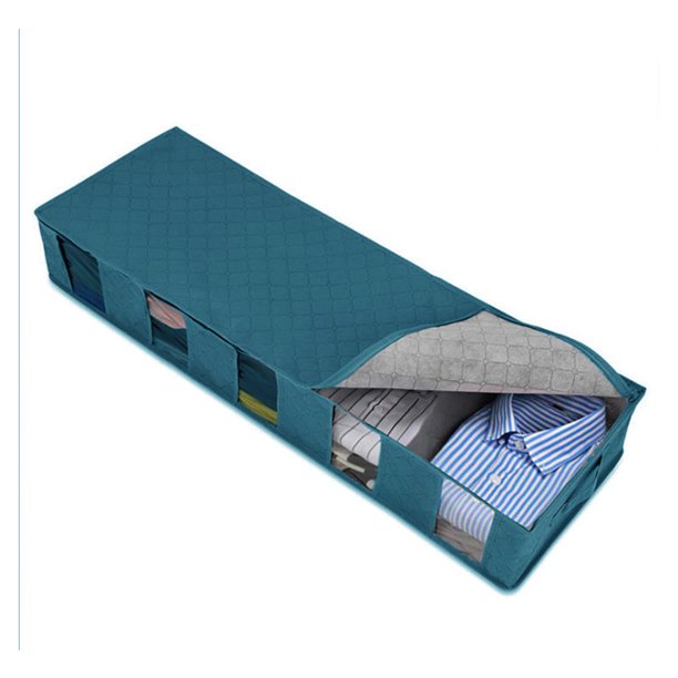 Stoneway Underbed Storage Bag Organizer (1 Pack) Large Capacity Storage Box, Clear Window, Store