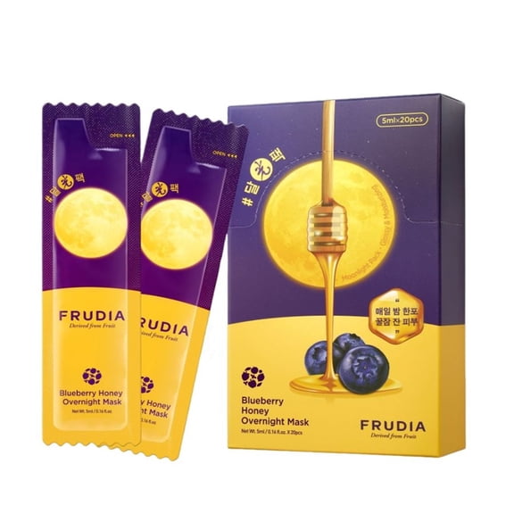 Frudia Blueberry Honey Overnight Mask 20Pcs 0.16 fl oz Each Hydrating Night Care