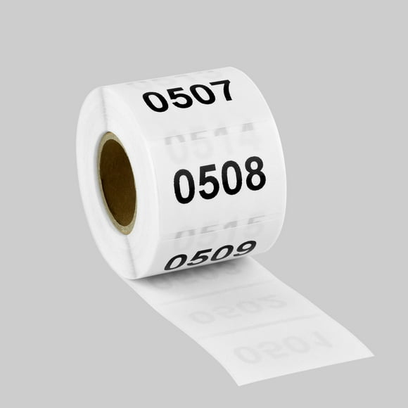 Numbered Inventory Stickers