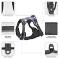 thumbnail image 5 of ZNDUO Purple Watercolor Plaid Abstract Pattern Dog Harness, Adjustable Reflective Pet Harness with Dog Leash, 5 of 8