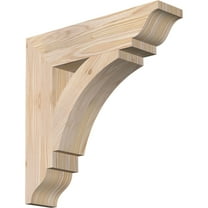 Ekena Millwork 3 1/2"W x 16"D x 16"H Thorton Traditional Smooth Bracket, Douglas Fir