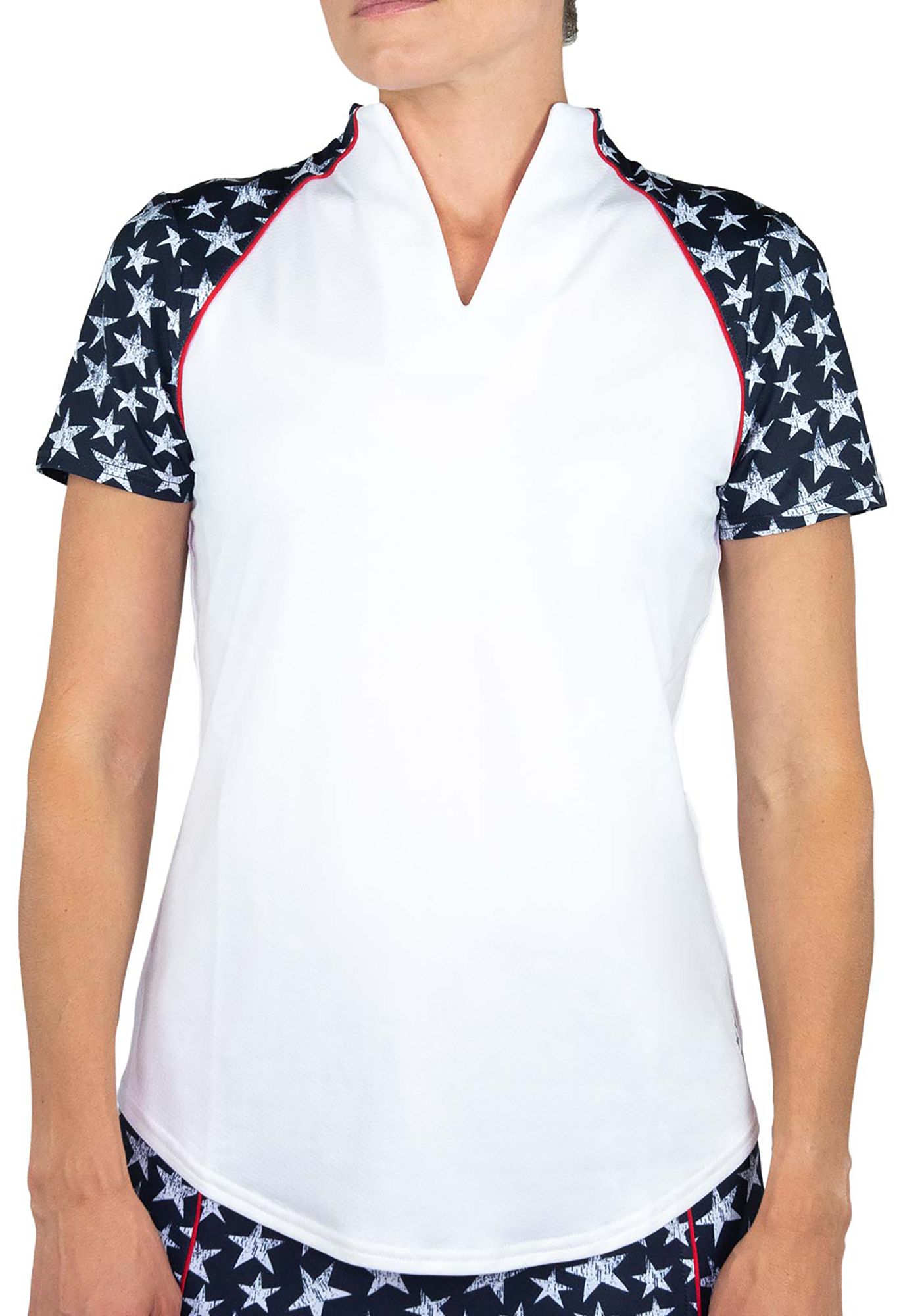 Download Jofit Women's Short Sleeve Vista Mock Neck Golf Polo ...