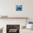 thumbnail image 2 of Stupell Industries Boat with American Flag Transportation Painting Unframed Art Print Wall Art, 12 x 12, 2 of 6
