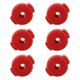 thumbnail image 1 of 6 tuercas de liberación rápida para platillos, tapas de platillos rápidos para platillos de tambor de jazz rojo, 1 of 9