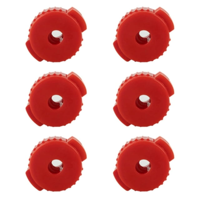 6x Tuercas de liberación rápida para platillos,Accesorios de batería,Reemplazo Tapas de platillos rápidos fáciles de instalar para Jazz,Accesorio de rojo