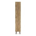 thumbnail image 3 of Furniture of America Finn Mid-Century Modern Wood 2-Drawer Bookcase in Light Oak, 3 of 11