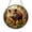 Acrylic 3.5 Inch, variant on Stained glass boar panel, woodland inspired window art for rustic and outdoor themed interiors