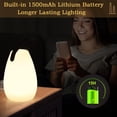 thumbnail image 2 of Lámpara de linterna inalámbrica LED, luz de linternas portátil recargable para exteriores, luz de noche junto a la cama de 8 colores para mesita de noche de dormitorio, 2 of 5