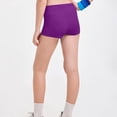 thumbnail image 5 of YOUYEDIAN Girls Athletic Shorts Kids High Waist Biker Dance Gymnastics Shorts Comfy Yoga Active Workout Volleyball Shorts (Dark Purple, 9-10 Years), 5 of 6