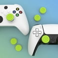 thumbnail image 6 of PlayVital Thumbs Cushion Caps Thumb Grips for ps5, for ps4, Thumbstick Grip Cover for Xbox Series X/S, for Xbox One, Elite Series 2, for Switch Pro Controller - Bright Green & Robot White, 6 of 7