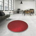 thumbnail image 4 of Ahgly Company Machine Washable Indoor Round Transitional Red Area Rugs, 5' Round, 4 of 7