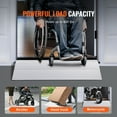 thumbnail image 6 of Adjustable 2" Silver Aluminum Threshold Ramp, Heavy Duty 800 lbs Capacity Ramp for Wheelchairs, Scooters, and Walkers, Non-Slip Design for Doorways, 6 of 10