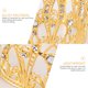 thumbnail image 3 of EeaseMX Corona de novia elegante con pedrería, tocado hueco para mujer para fiesta de bodas (estilo adulto dorado), 3 of 8
