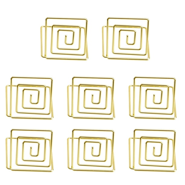 Table Clips Holder Holders Menu Memo Photo Place Number Name Pictures Stand Stands Sign Swirl