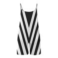 thumbnail image 4 of Usmixi Jumpsuits for Women Dressy Beach Fashion Loose Pocket Spaghetti Strap Mini Jumpsuits Overalls Summer V-Neck Sleeveless Striped Print Short Formal Rompers Black m, 4 of 5