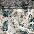 thumbnail image 6 of Watercolor Flowers Cloth Napkins, Green Floral Leaves Retro Rustic Beige Washable and Reusable Dinner Napkins Set of 4, Table Napkin for Kitchen Party Birthday Wedding Hotel Housewarming 20"x20", 6 of 9