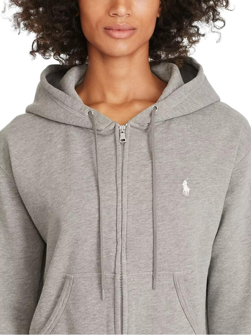 Polo Ralph Lauren Womens Full Zip Hoodie XS, Grey - Walmart.com
