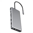 thumbnail image 4 of Concentrador USB Tipo C 12 en 1. Adaptador Tipo C A 2 , VGA 4K, RJ45, LAN, Ethernet, SD, TF, PD, USB-C 3.0, Audio/Micrófono de 3,5 mm., 4 of 5
