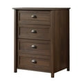 thumbnail image 4 of Sauder Furniture 418323 County Line Noyer Rhum Commode à 4 Tiroirs Coffre de Rangement, 4 of 5