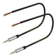 thumbnail image 2 of 3.5mm Male Jacks to Bare Wire Cable 1/8in TRRS 4Pole Plugs to Bare Wire Open End Cable for Earphone Microphones Repair, 2 of 7