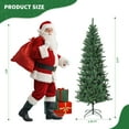 thumbnail image 5 of Ataucjin Artificial Christmas Tree, Realistic Prelit Xmas Trees Bushy LED Christmas Tree Pine Tree with Metal Stand, Spruce Branches Xmas Tree Indoor Outdoor Festival Holiday Decorations,6/7.5/9ft, 5 of 11