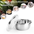 thumbnail image 2 of Bowls de cocina 9 Piezas,Bowl acero inoxidable,Boles Mezcladores para Ensalada,Cesta de Drenaje,ralladores,Apilables,para Hornear,Mezclar,Ensalada,almacenar alimentos,cocina accesorios, 2 of 9