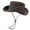 Coffee, variant on Vintage Western Cowboy Hat Wide Brim Sun Protection Hat with Adjustable Chin Strap for Outdoor Adventures