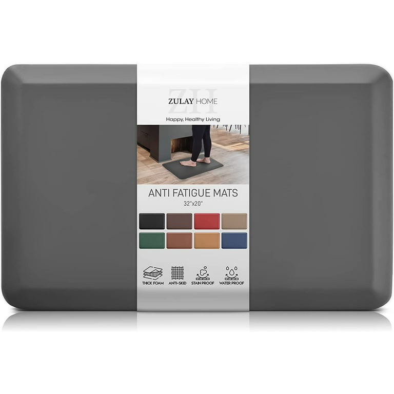 Zulay Home Large 20 x 32 Inch Anti Fatigue Floor Mat - 3/4 Inch