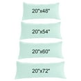 thumbnail image 6 of Unique Bargains Solid 90GSM Microfiber Body Pillow Case Spa Blue 20" x 60", 6 of 8