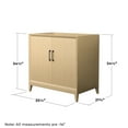 thumbnail image 4 of Wyndham Collection Wch7575-36S-Cxsxx-Mxx Janna 36" Single Free Standing Vanity Cabinet, 4 of 5