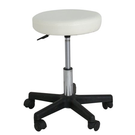 Adjustable Stool Wheels - ZENY Adjustable White Tattoo Salon Stool Hydraulic Rolling Chair Facial Massage Spa