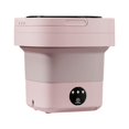 thumbnail image 4 of Abbracc Folding Washing Machine Compact Small Washer 6.5L Small Bucket Washer for Travel Pink, 4 of 9