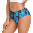 thumbnail image 2 of Fotbe Blue Butterflies Calzones Estampados para Mujer – Ropa Interior de Algodón, Cómoda, Suave y Elástica-4X-Large, 2 of 6