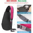 thumbnail image 4 of Mochila bandolera de nailon ligera e impermeable para deportes y actividades al aire libre, 4 of 4