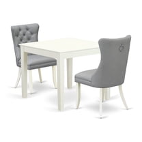 East West Furniture 3 Piece Dining Room Table Set