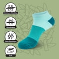 thumbnail image 5 of BambooMN Unisex Tri-Color Rayon from Bamboo Ankle Socks - Assortment A - Large - 4 Pairs, 5 of 7