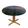 thumbnail image 3 of Orinice Mountain Range Full Moon Trees Round Table Cover Stain Resistant Washable Indoor Outdoor Tablecloth Kitchen Dining Wedding Parties 100% Polyester Fiber 46-50, 3 of 8