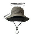 thumbnail image 3 of WTOBBY Breathable Trekking Sun Hat, Jungle Ready UPF 50+ Protective Cap for Hiking and Backpacking Adventures with Moisture Wicking Technology,Khaki, 3 of 5