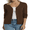 Brown, variant on Women’s 100% Cotton Lightweight Button-Front Cardigan Sweater,V-Neck Long Sleeve Knit, Burgundy M-2XL