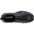 thumbnail image 5 of Roper Cotter Mens Black Faux Leather Ostrich Print Slip-On Shoes 11 D, 5 of 7